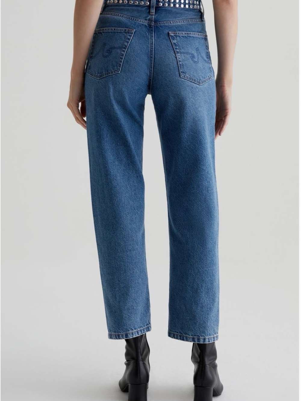 Ag Adriano Goldschmied Rian Super High-Waist Straight Leg Jeans | 29 - Picture 3 of 12